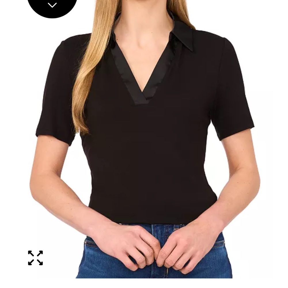 CeCe Collared Polo Shirt NWT